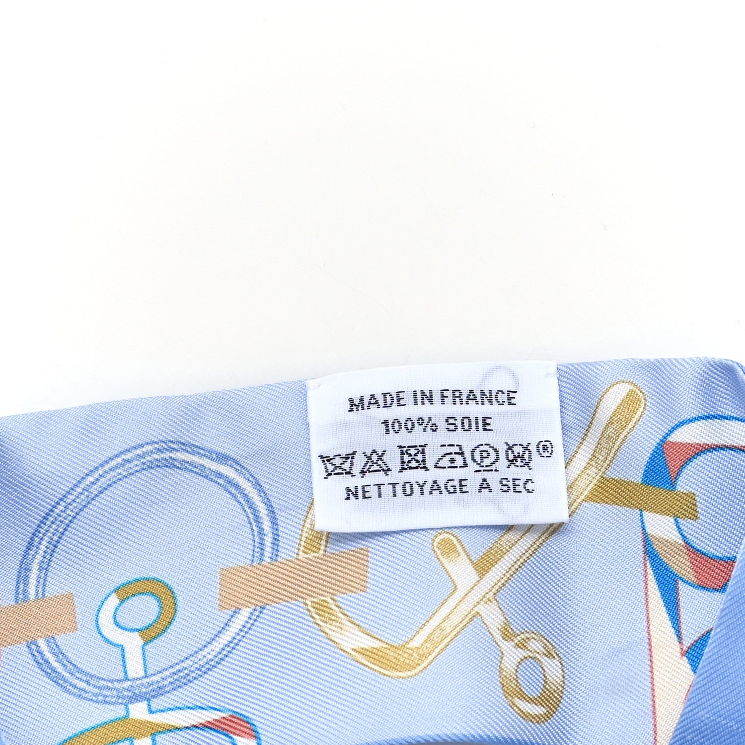 Hermes Silk Do Re Boucles Twilly Bleu Ciel Blue Cob 3 of 4