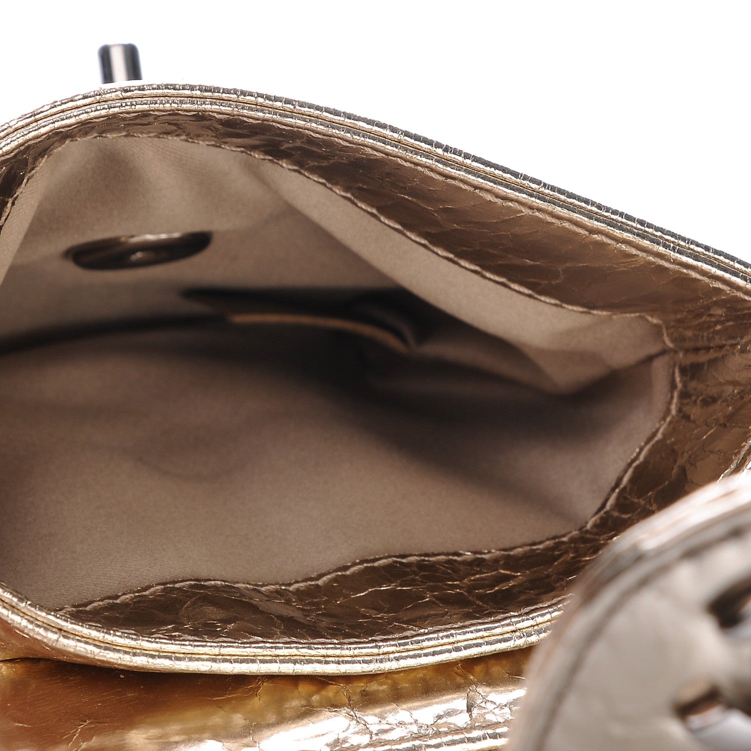 Chanel Metallic Calfskin Mini Flap Gold 5 of 8