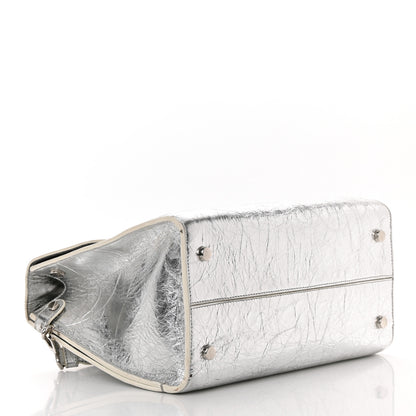 Christian Dior Metallic Calfskin Medium Diorever Flap Silver 4 of 22