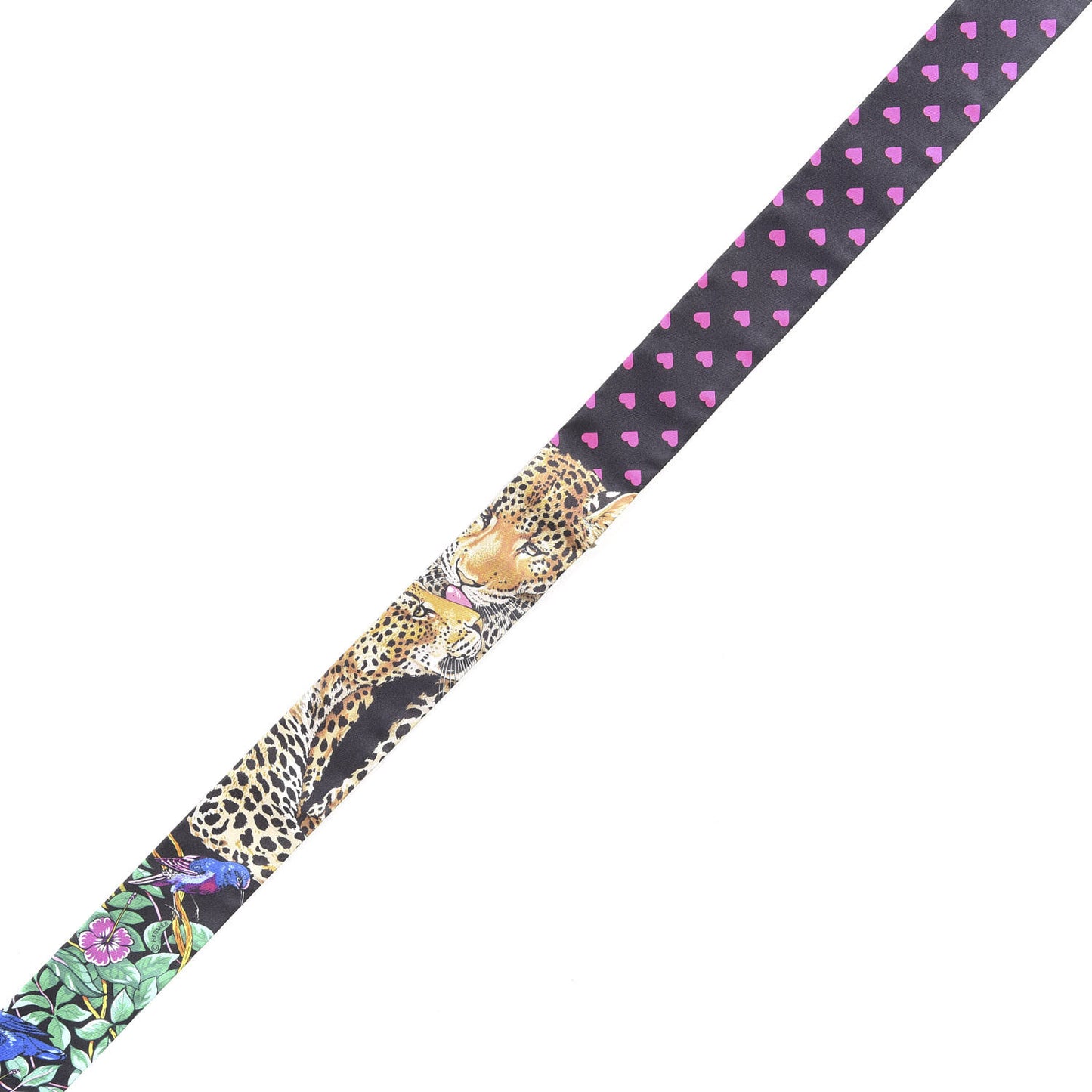Silk Jungle Love Love Twilly Black Vert Rose Vif