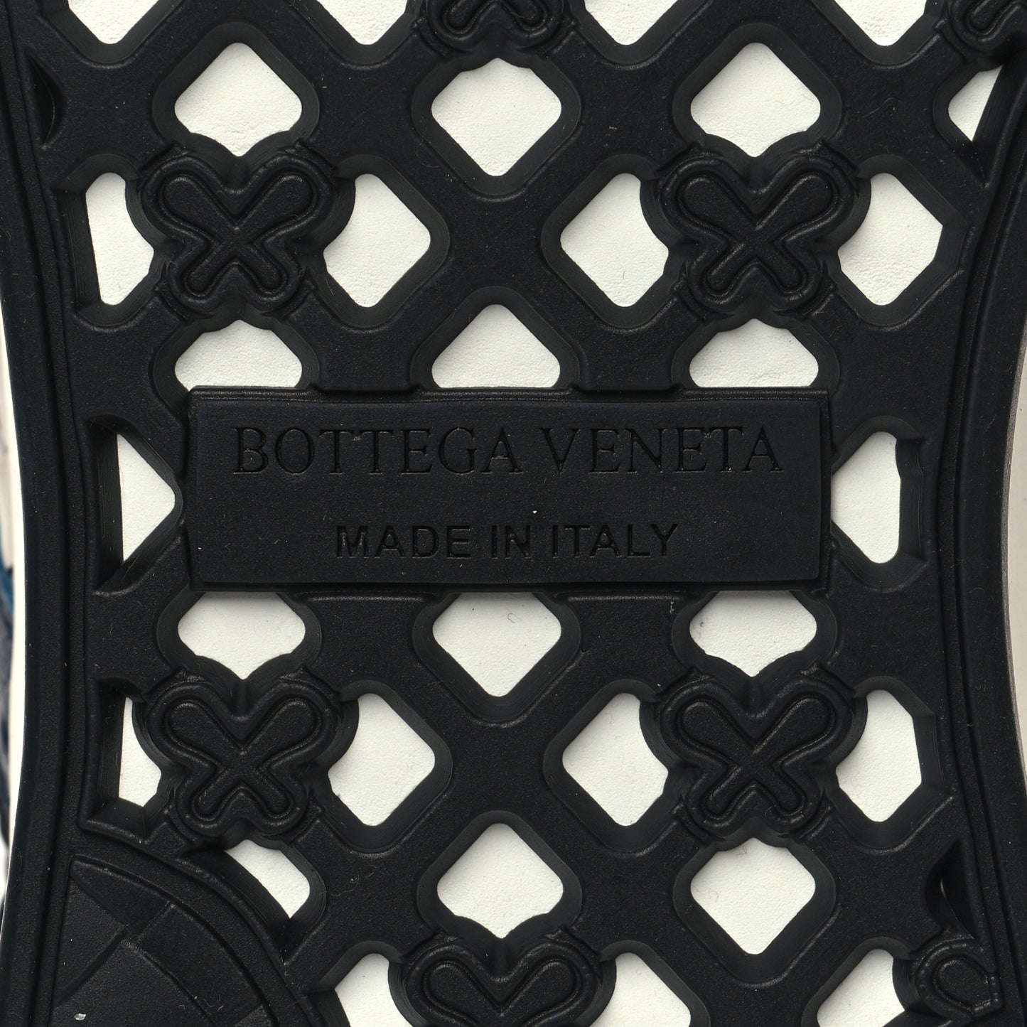 Nappa Ostrich Intrecciato Suede Sneakers 43 Grey Black Navy