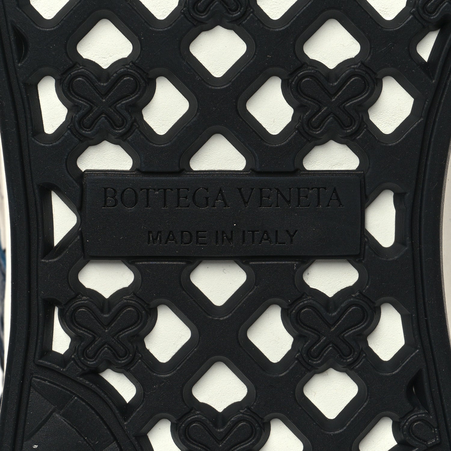 Bottega Veneta Nappa Ostrich Intrecciato Suede Sneakers 43 Grey Black Navy 7 of 11