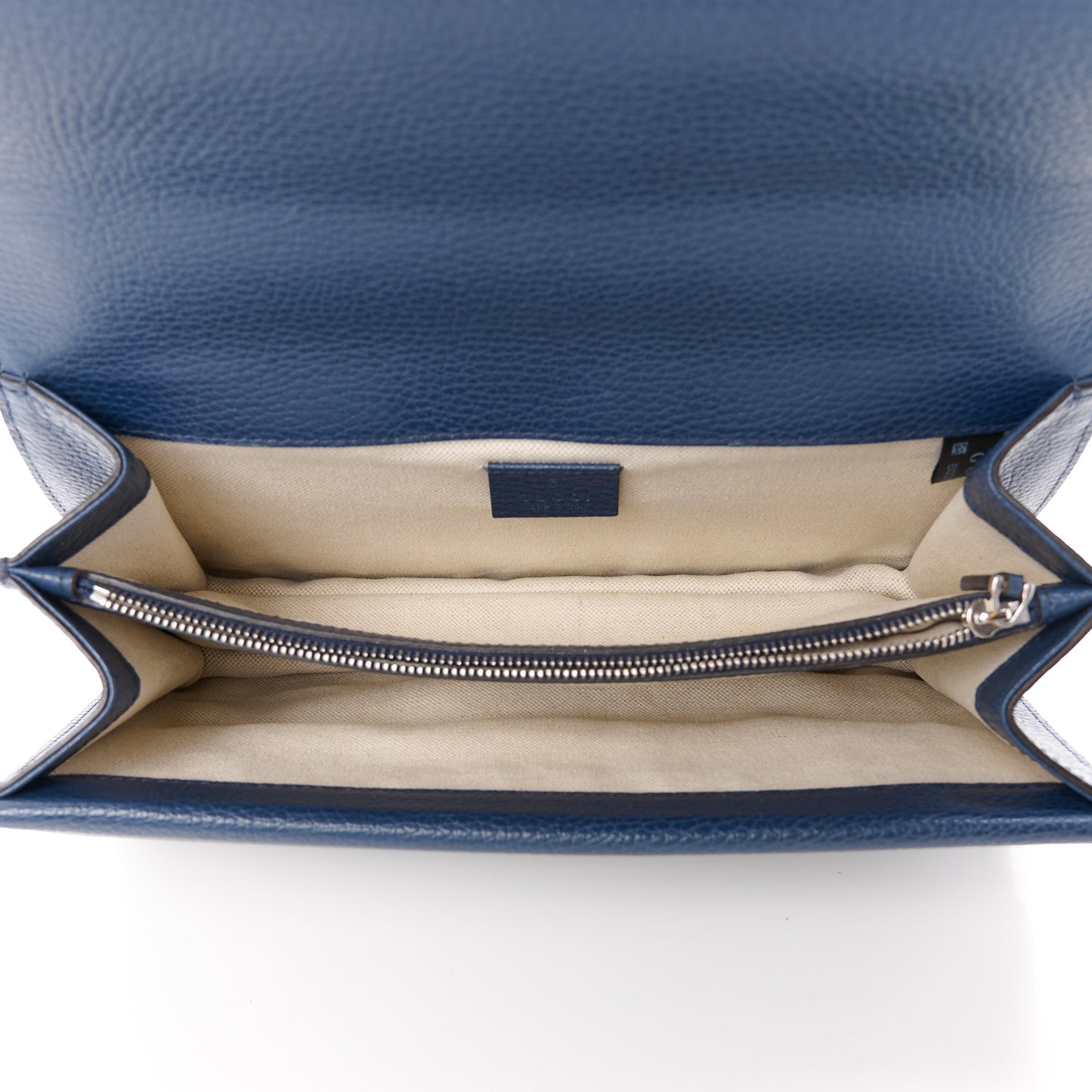 Pebbled Calfskin Small Dionysus Shoulder Bag Blue Agata