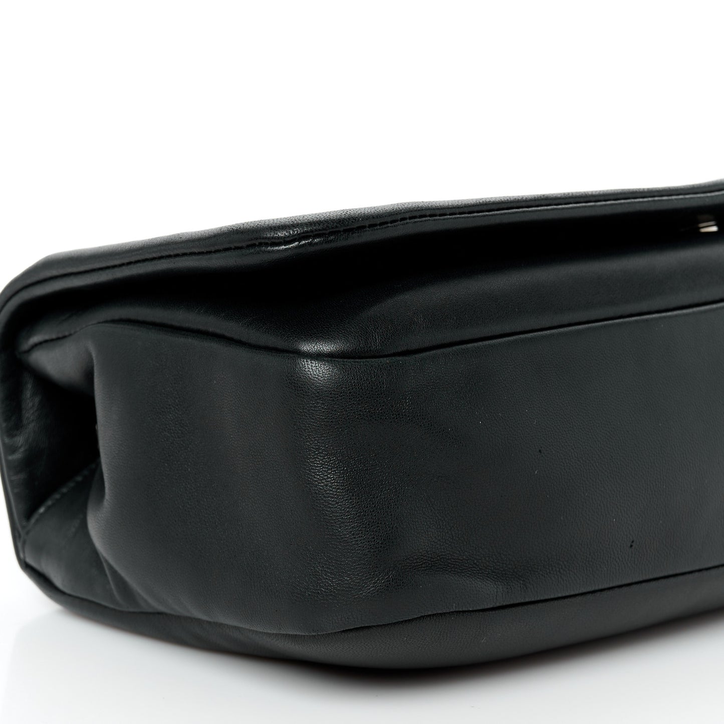 Lambskin Studded CC East West Flap Black