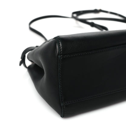 Fendi Nappa Karung Monster Eyes Mini Peekaboo Iconic Satchel Black Papavero 11 of 13