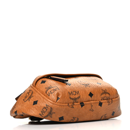 MCM Visetos Small Crossbody Bag Cognac 4 of 10