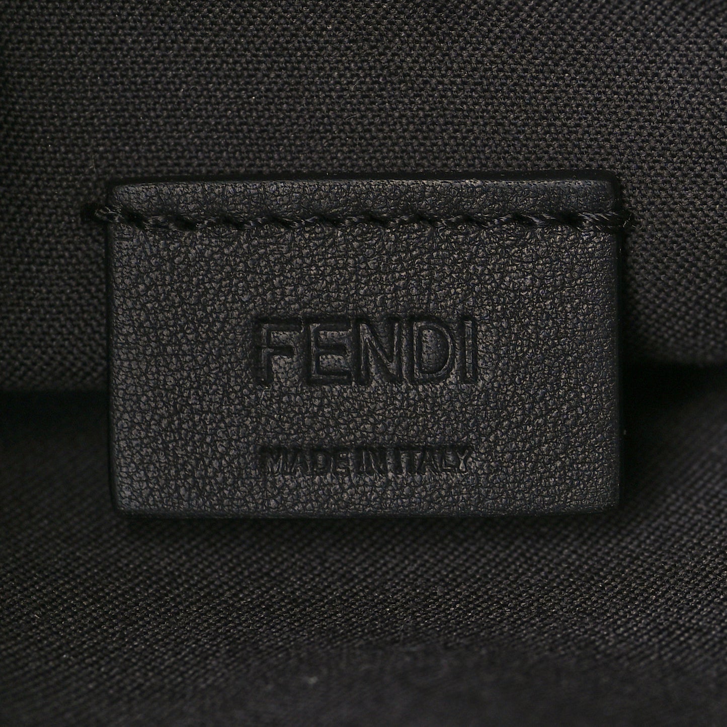 Vitello Soft F is Fendi Bi-Color FF 1974 Embossed Envelope Wallet On Chain with Pouches Maya Black