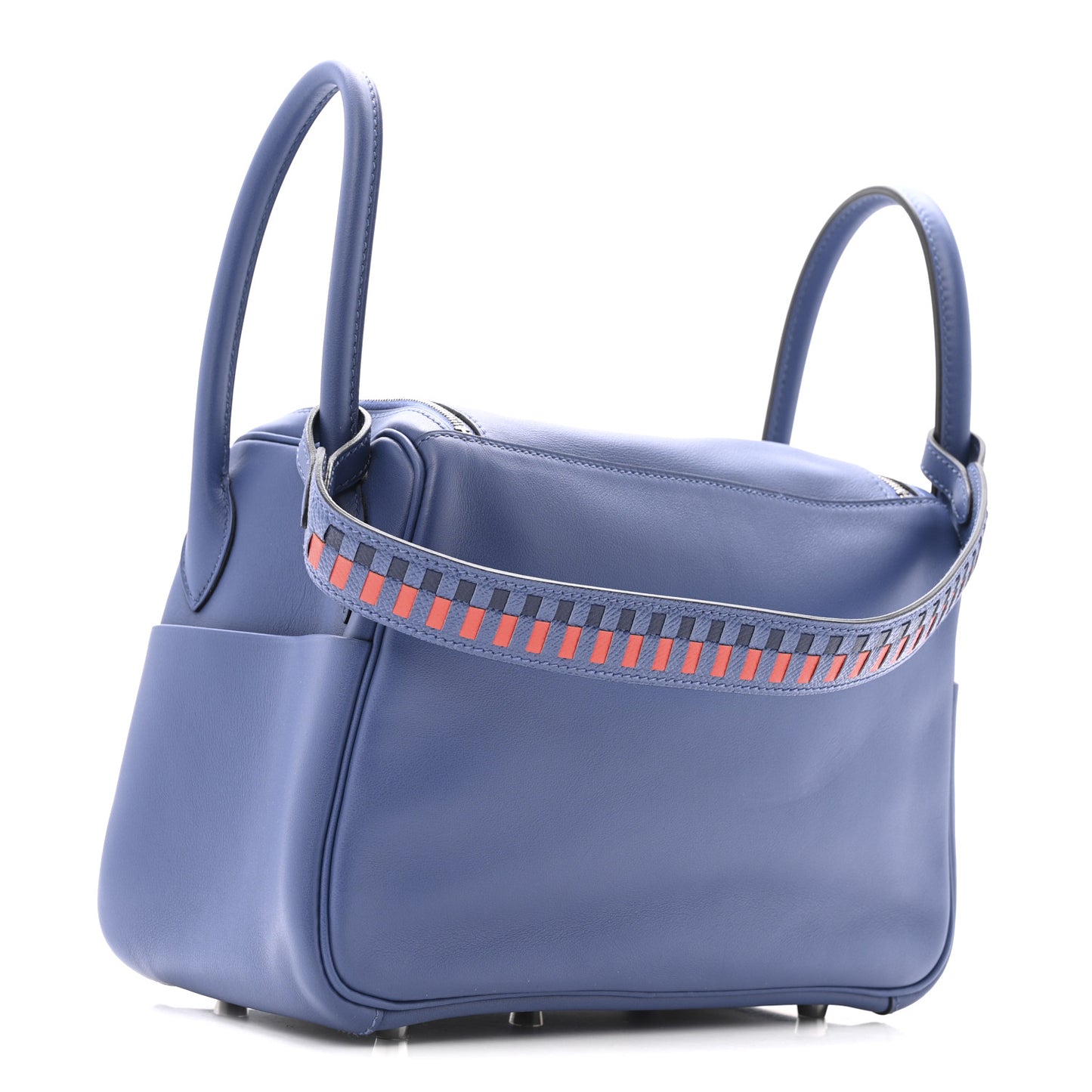 Swift Epsom Lindy 26 Tressage De Cuir Bleu Brighton Capucine Bleu Saphir