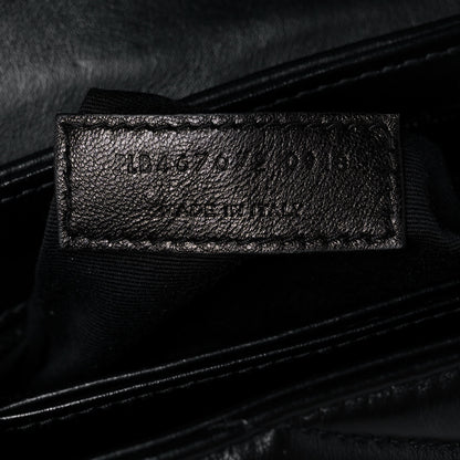 Saint Laurent Calfskin Y Quilted Monogram Toy Loulou Crossbody Bag Black 7 of 11
