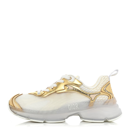 Christian Dior Matte Technical Fabric Mesh Dior Vibe Sneakers 38 White Gold 1 of 10