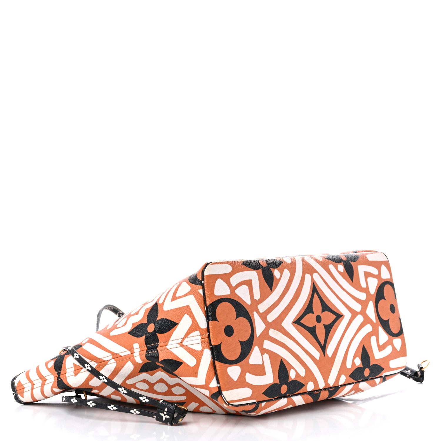 Louis Vuitton Monogram Giant Crafty Neverfull MM Creme Caramel 4 of 15