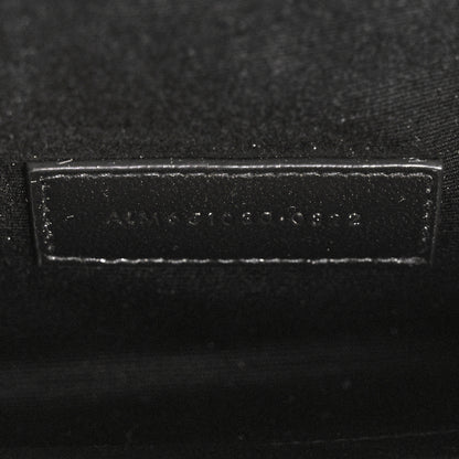 Saint Laurent Grain De Poudre Textured Mixed Matelasse Triquilt Monogram Clutch Dark Beige 9 of 10