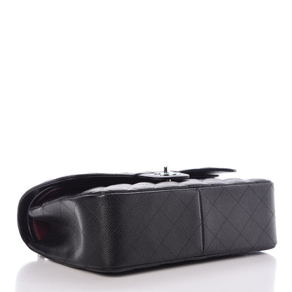 Chanel Caviar Quilted Jumbo Double Flap Black 5 of 9