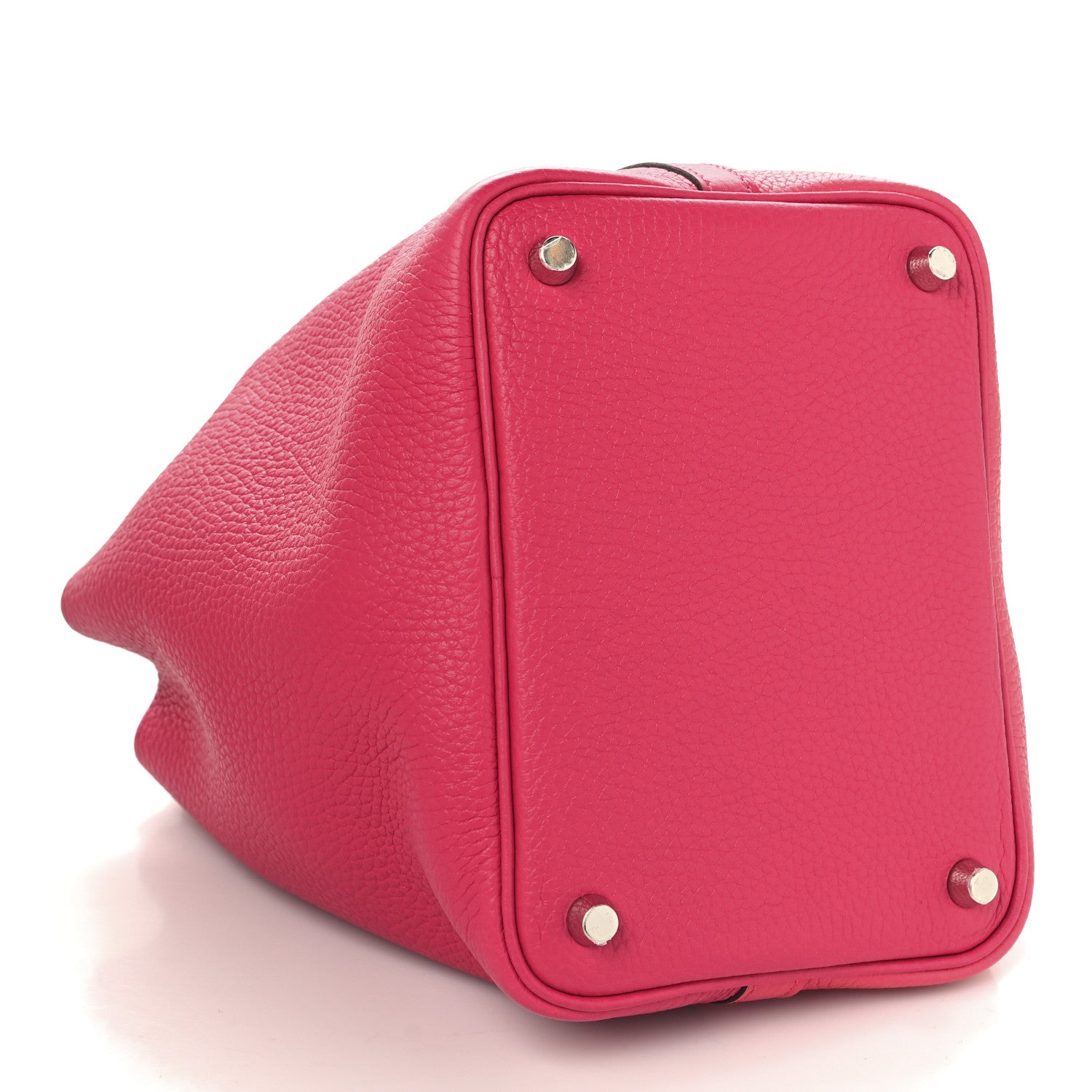 Hermes Taurillon Clemence Tri-Color Picotin Lock 18 PM Rose Extreme Rose Mexico Rouge De Coeur 4 of 12