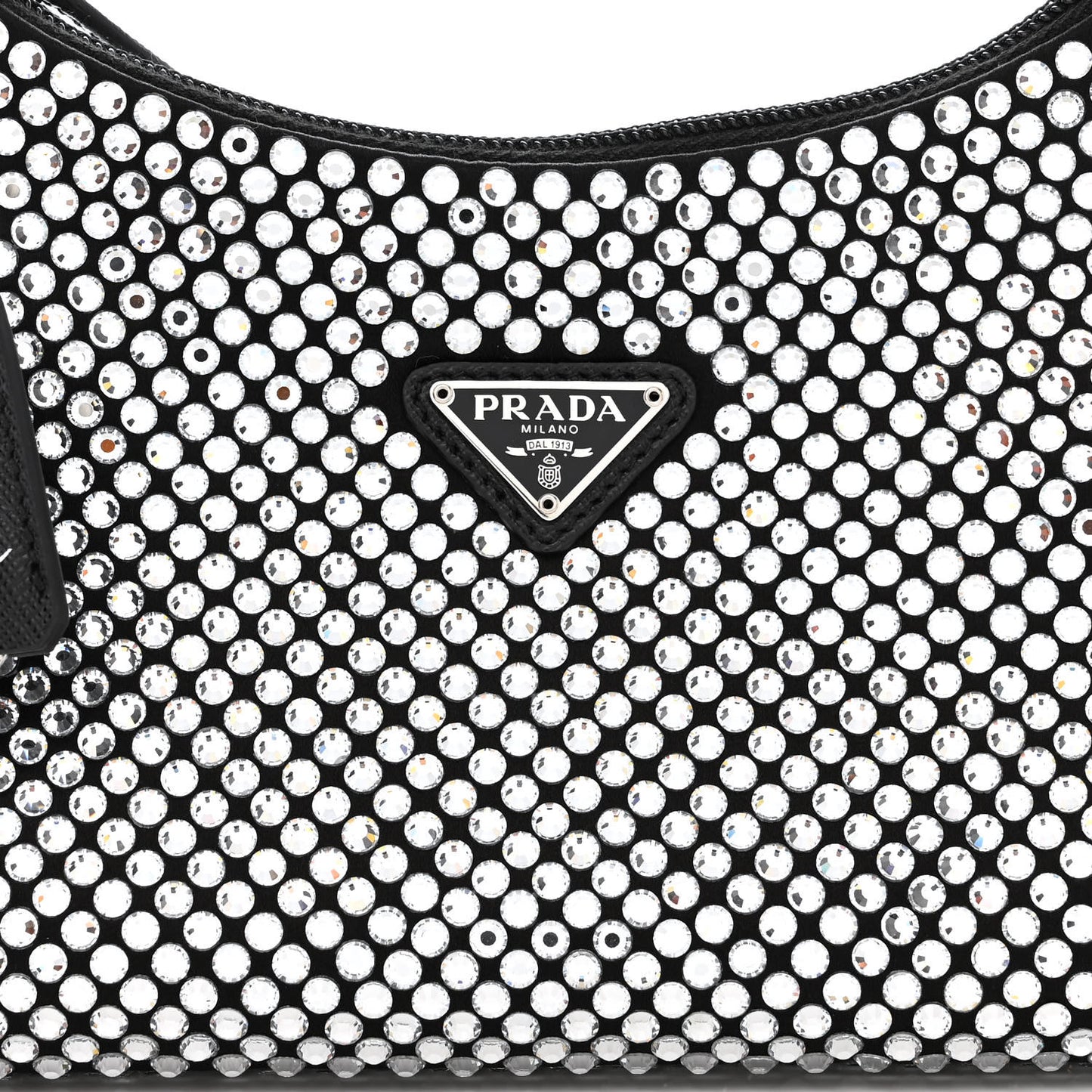 Satin Crystal Mini Re-Edition 2000 Bag Cristal