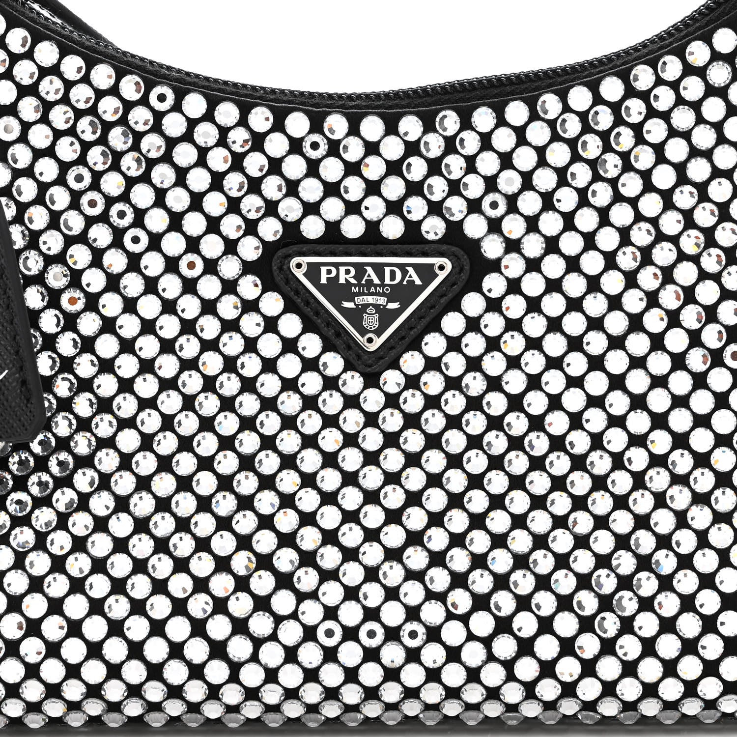 Prada Satin Crystal Mini Re-Edition 2000 Bag Cristal 9 of 13