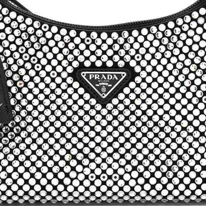 Prada Satin Crystal Mini Re-Edition 2000 Bag Cristal 9 of 13