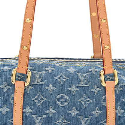Louis Vuitton Monogram Denim Papillon Denim Blue 7 of 9