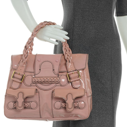 Valentino Garavani Patent Large Histoire Pink 2 of 10