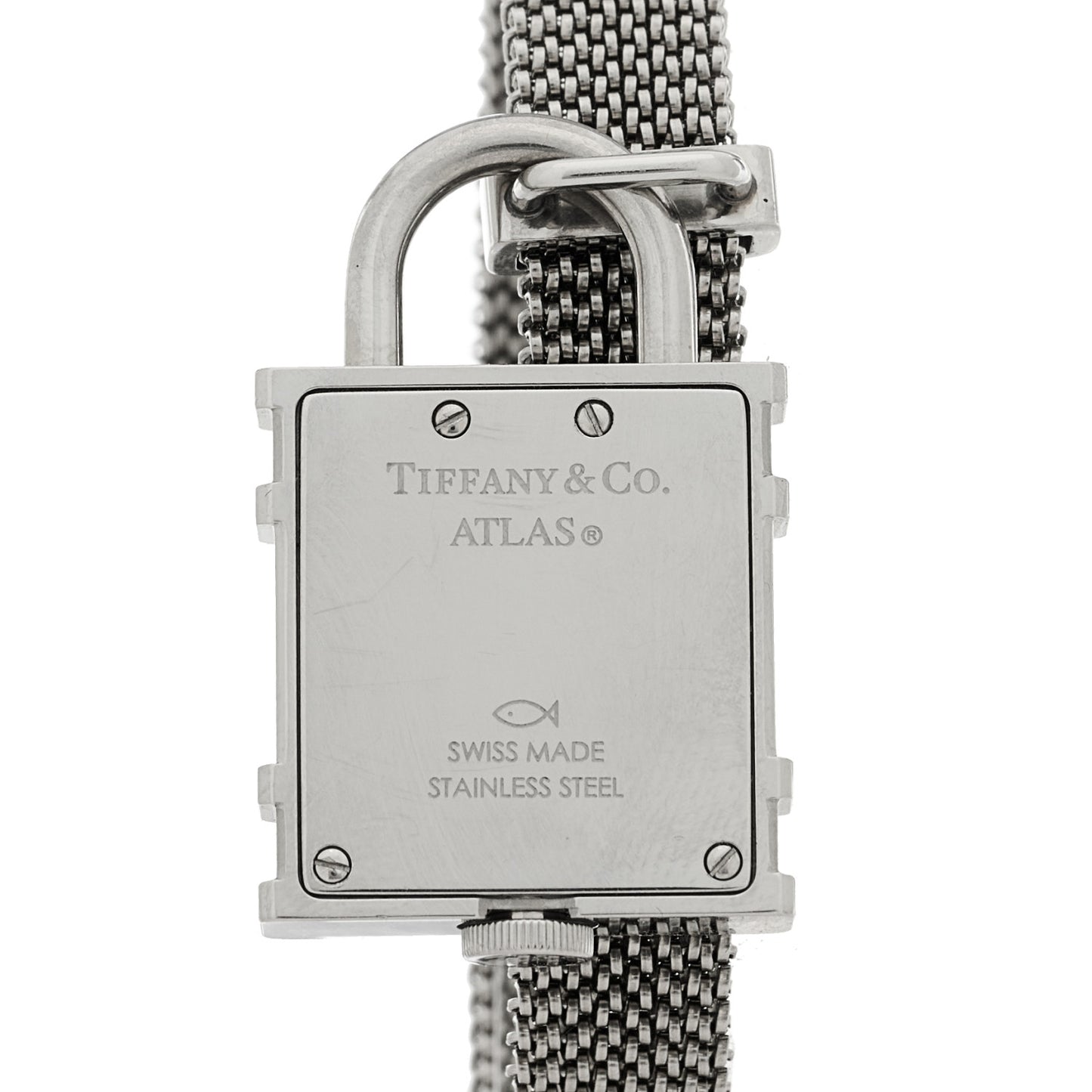 Stainless Steel 21mm Atlas Lock Charm Quartz Watch