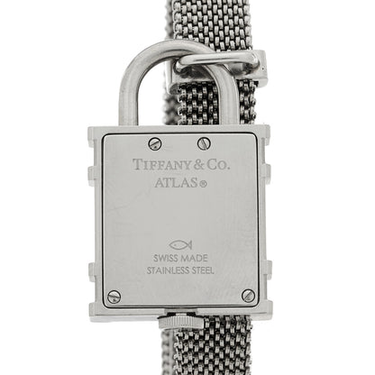 Tiffany Stainless Steel 21mm Atlas Lock Charm Quartz Watch 2 of 4