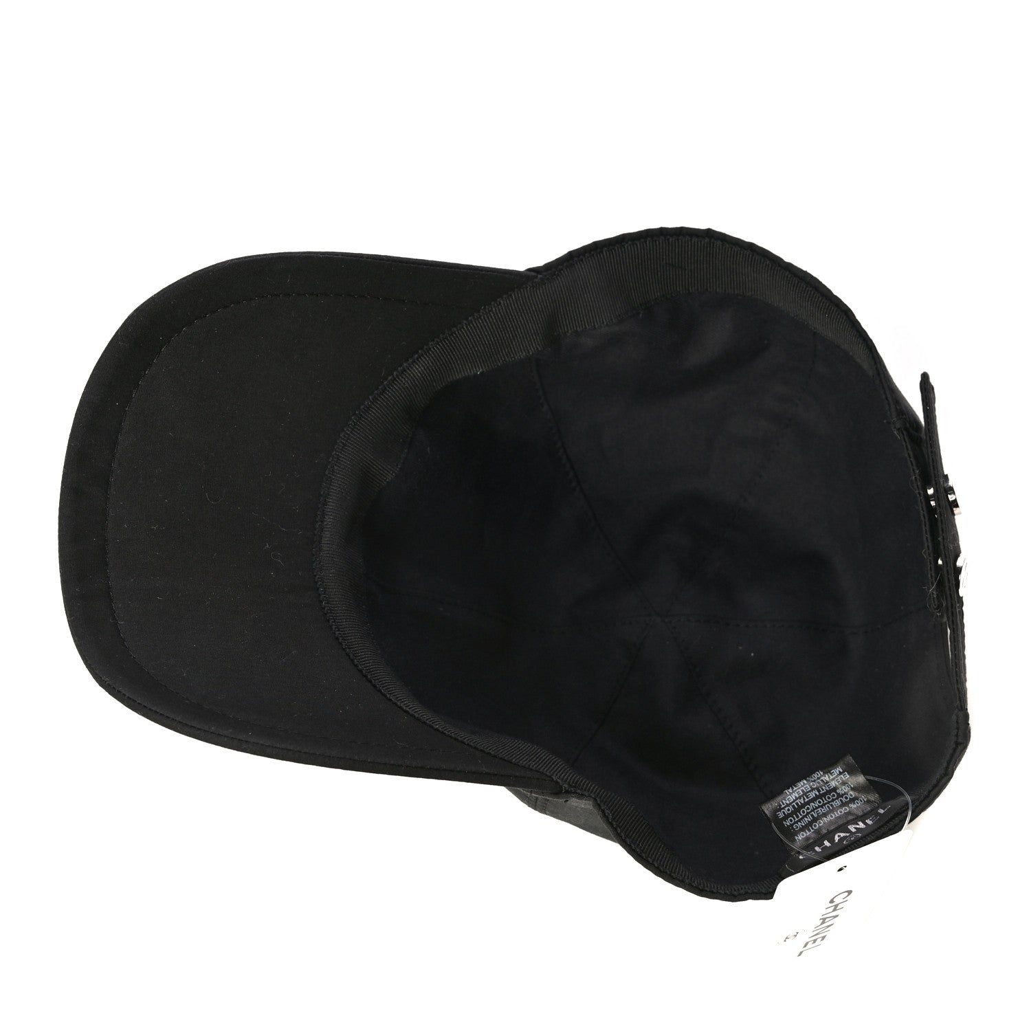 Chanel Cotton CC Cap Hat Black 4 of 6
