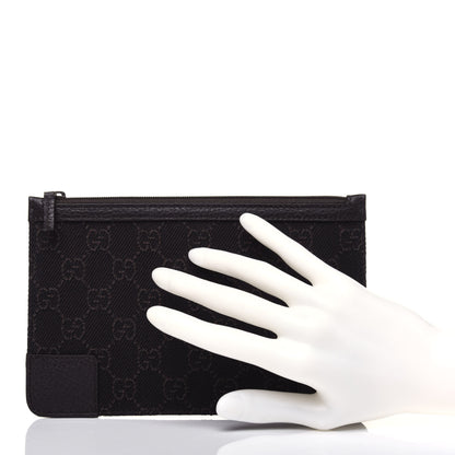 Gucci Monogram Zip Pouch Dark Brown 2 of 10