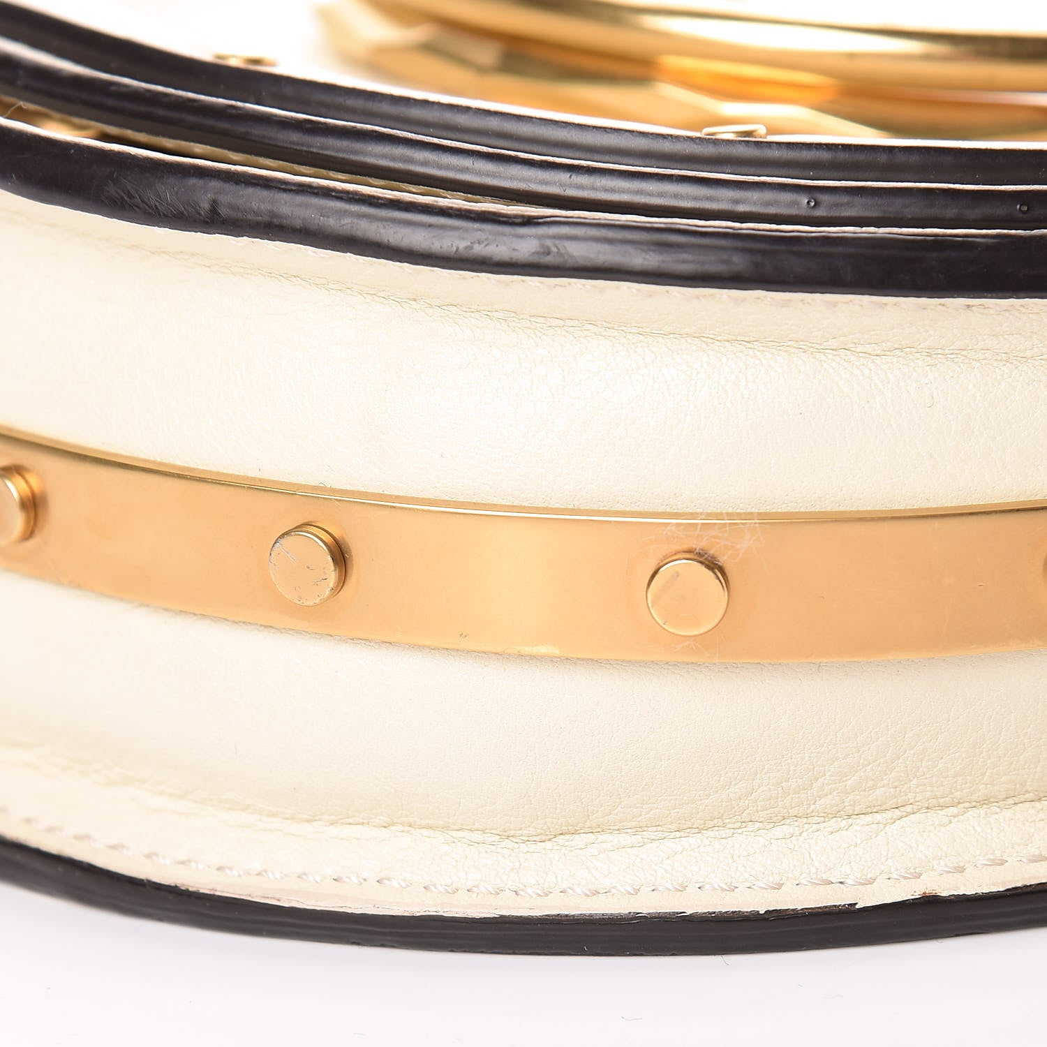 Chloe Calfskin Small Nile Bracelet Minaudiere Bag Off White 11 of 15