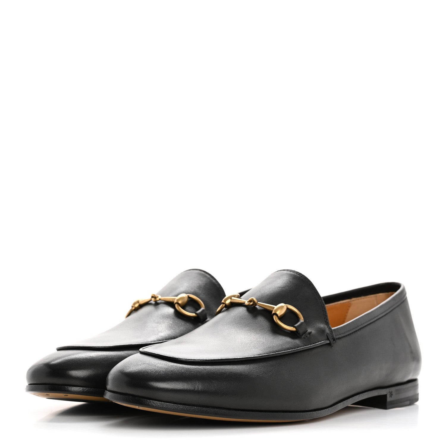 Gucci Calfskin Womens Jordaan Loafers 39 Black 4 of 10