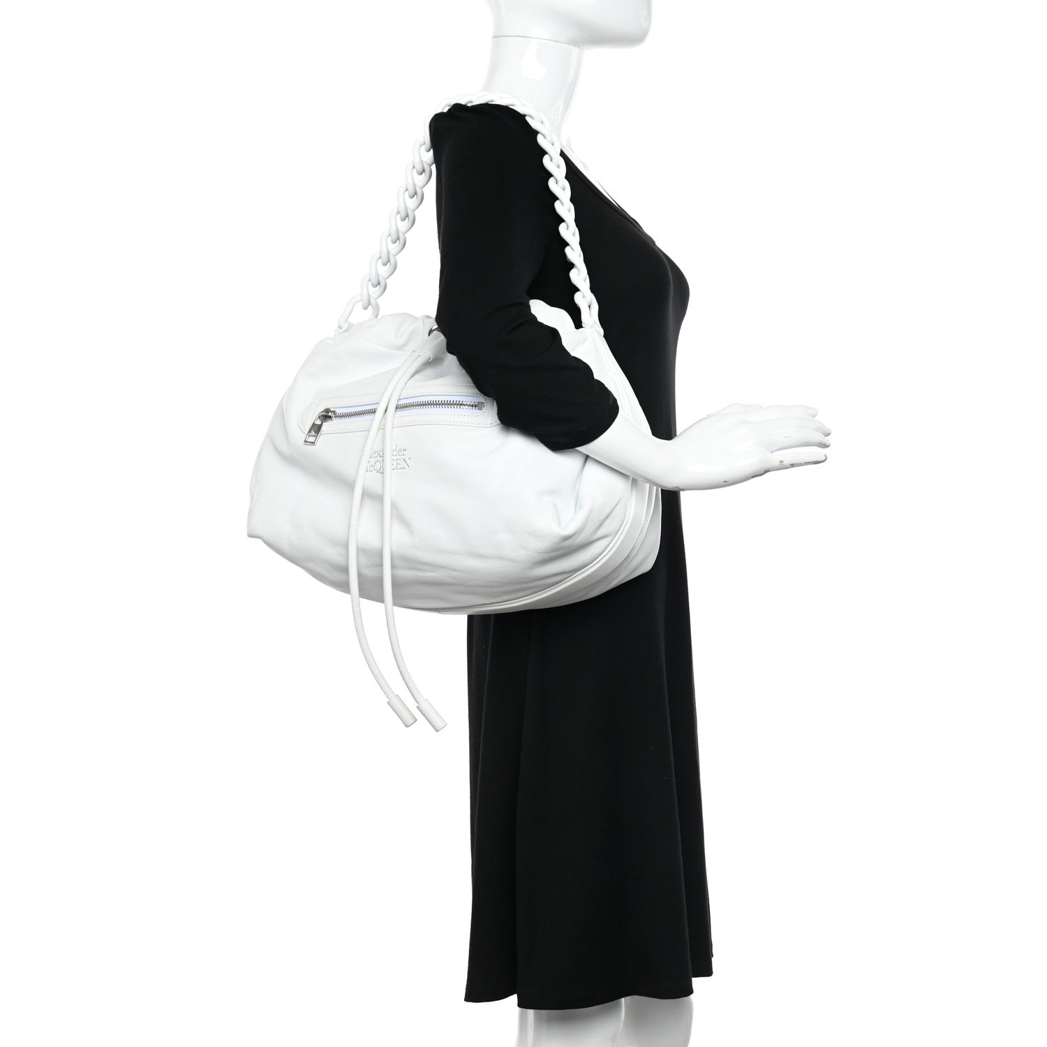 Alexander McQueen Calfskin Medium Bundle White 2 of 15