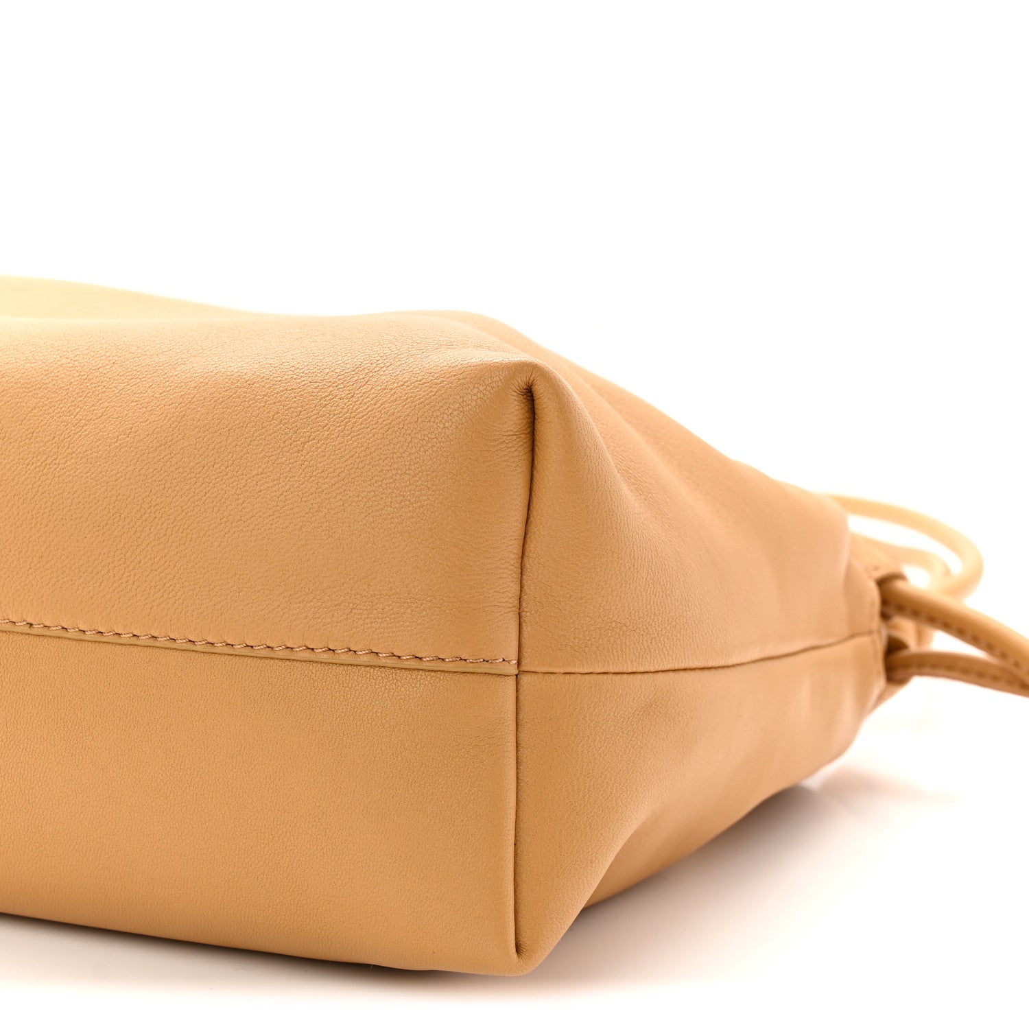 Loewe Mellow Nappa Donut Medium Chain Flamenco Knot Clutch Sahara