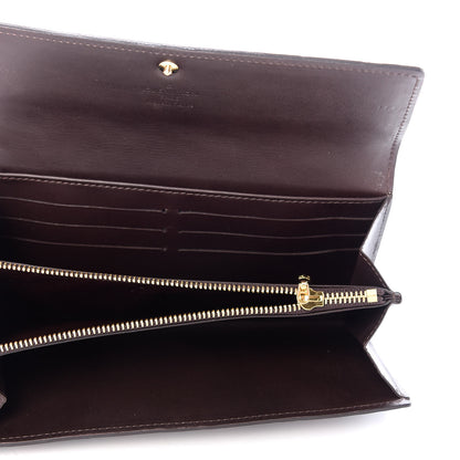 Louis Vuitton Vernis Rayures Sarah Wallet Amarante 5 of 7