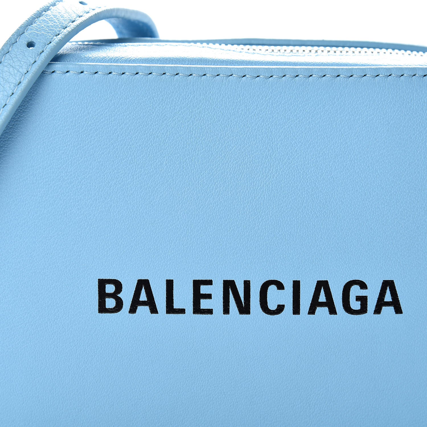 Balenciaga Calfskin XS Everyday Camera Bag Baby Blue Black 8 of 12