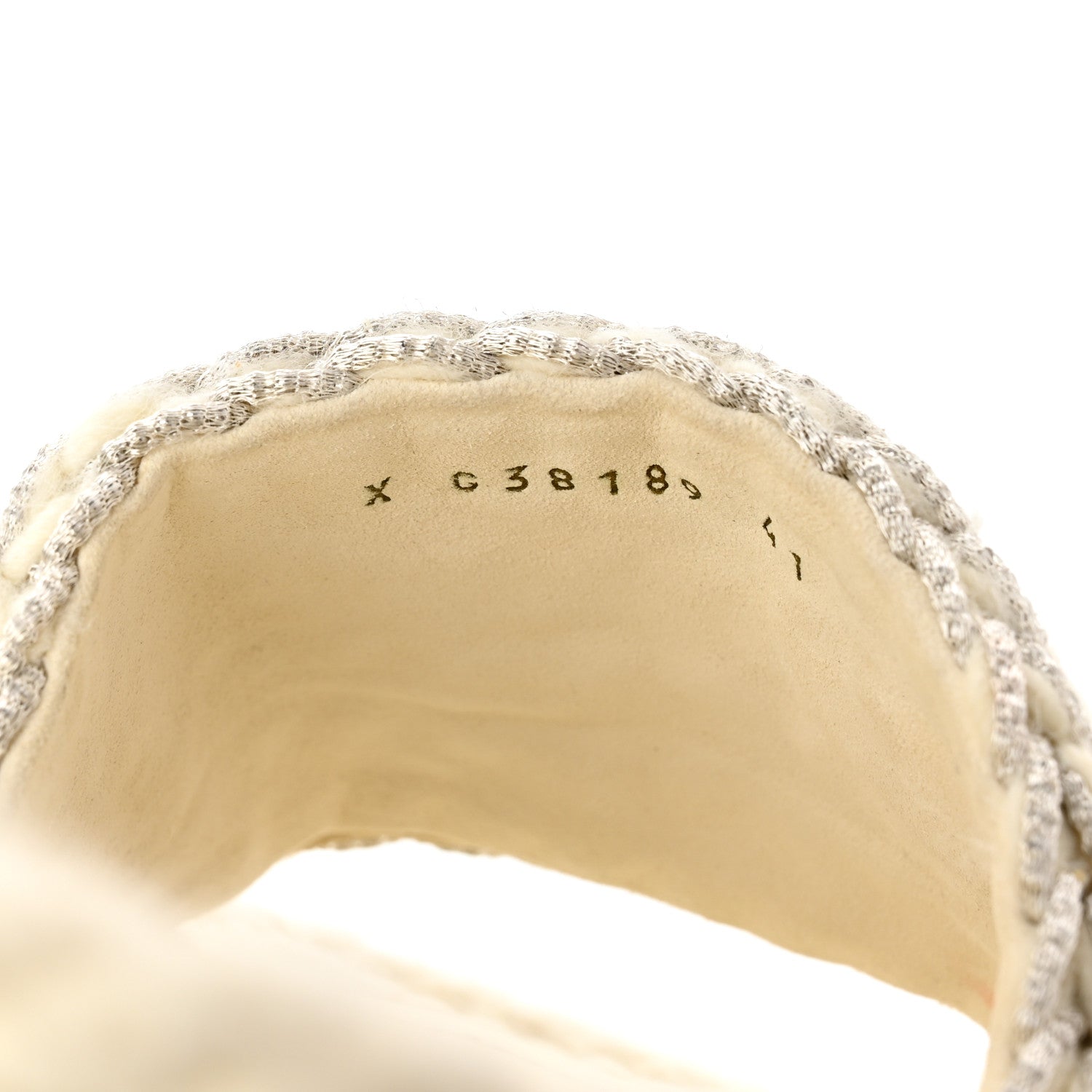 Chanel Braided Knit CC Mules 41 Ecru 6 of 7