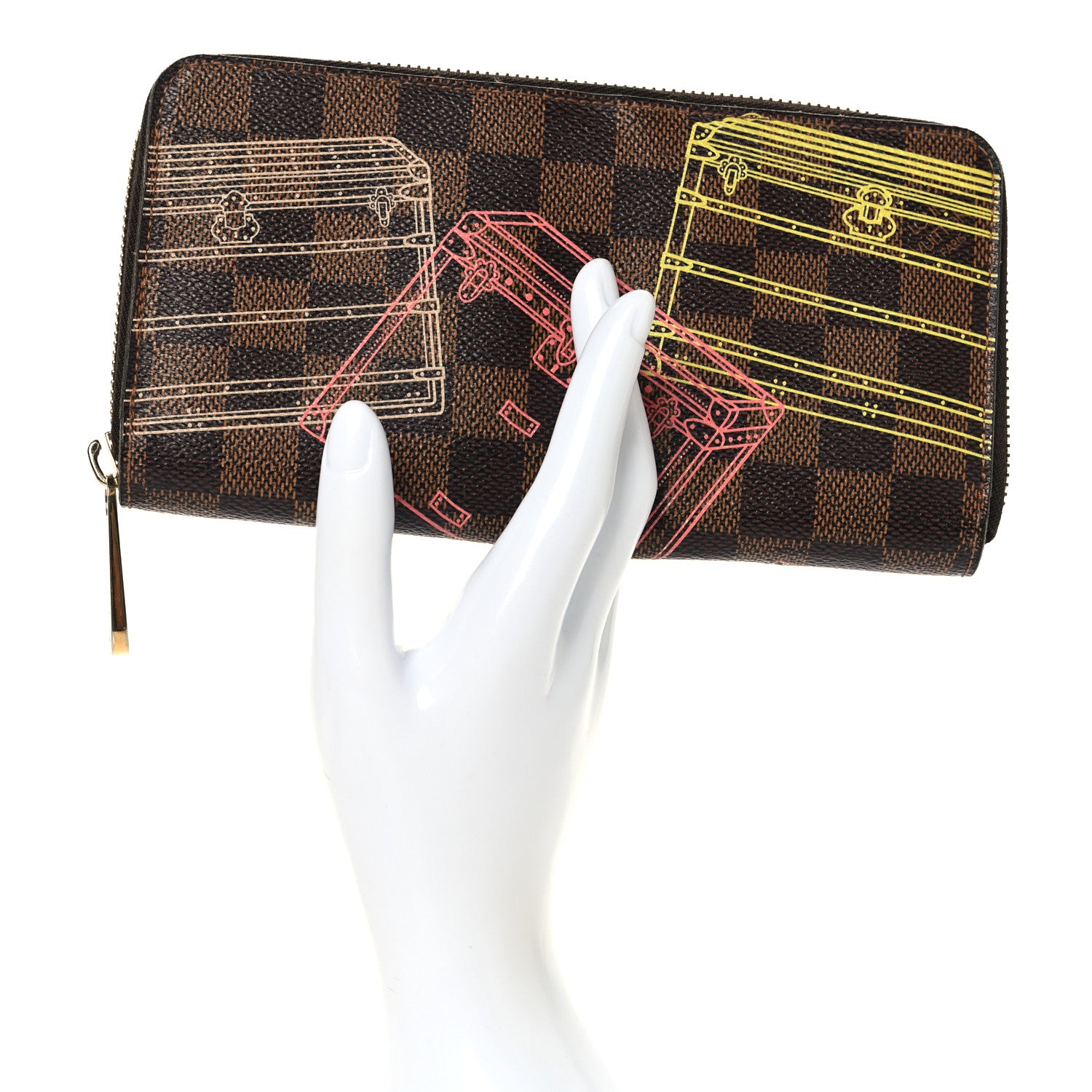 Louis Vuitton Damier Ebene 2014 Christmas Animation Zippy Wallet 2 of 7