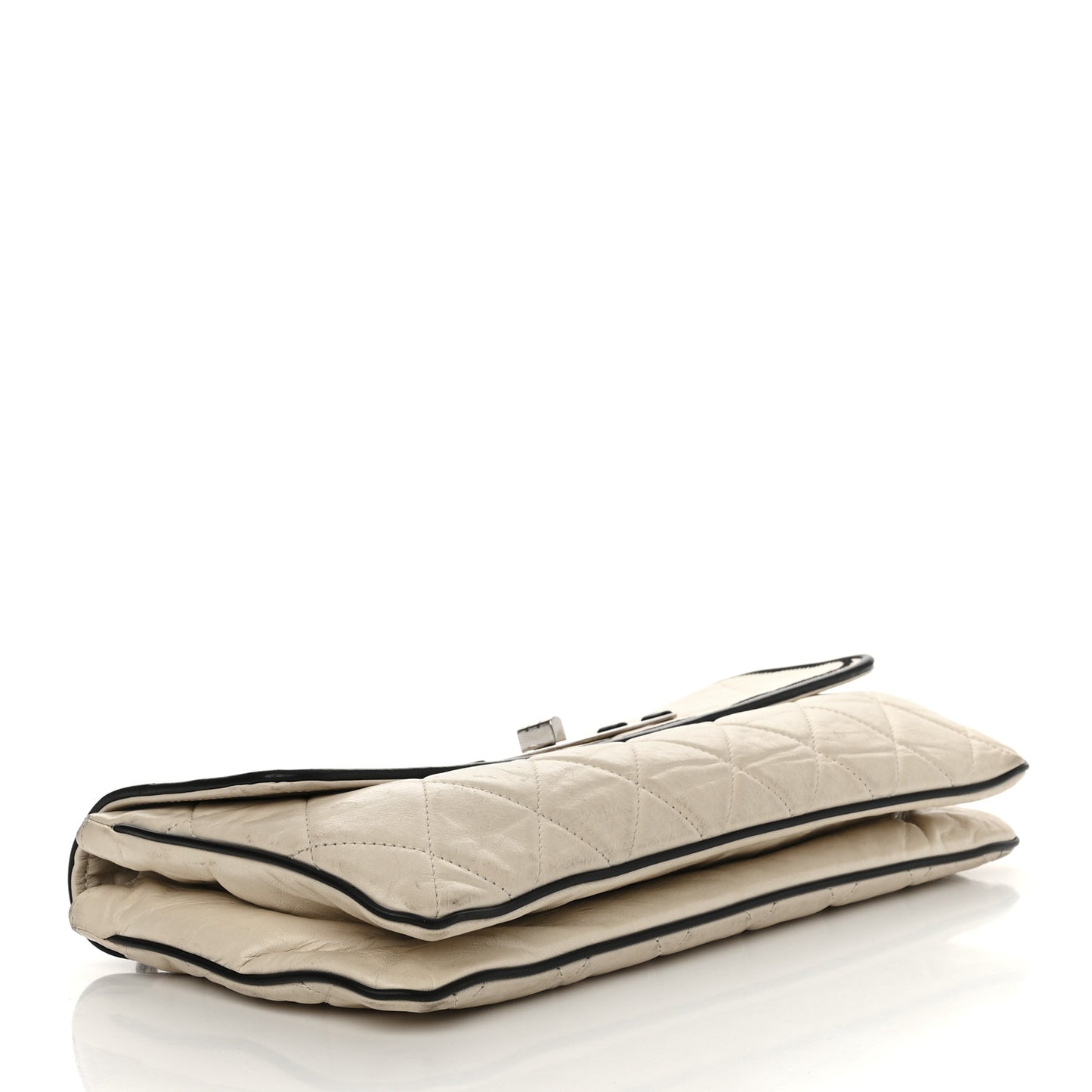 Lambskin East West Mademoiselle Flap Ivory