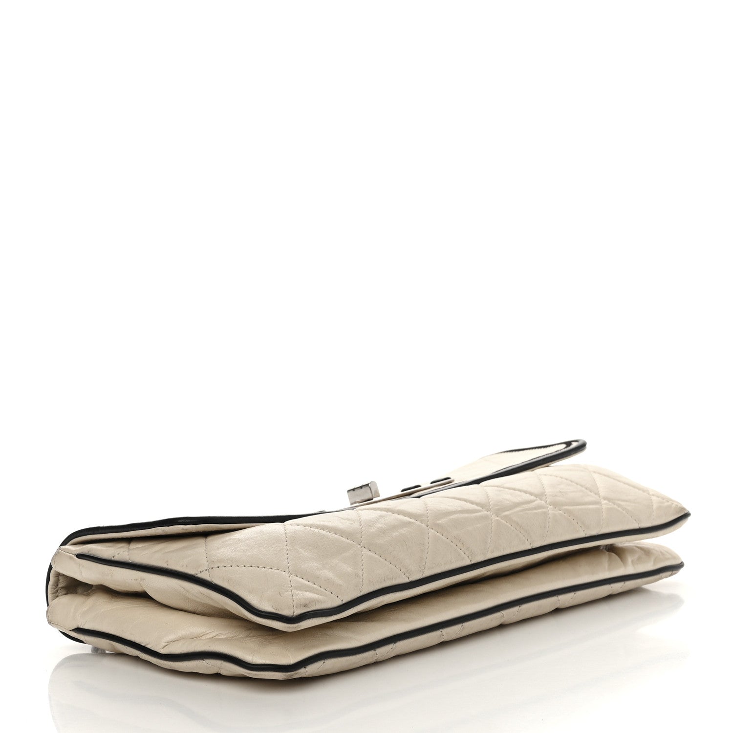 Chanel Lambskin East West Mademoiselle Flap Ivory 4 of 22