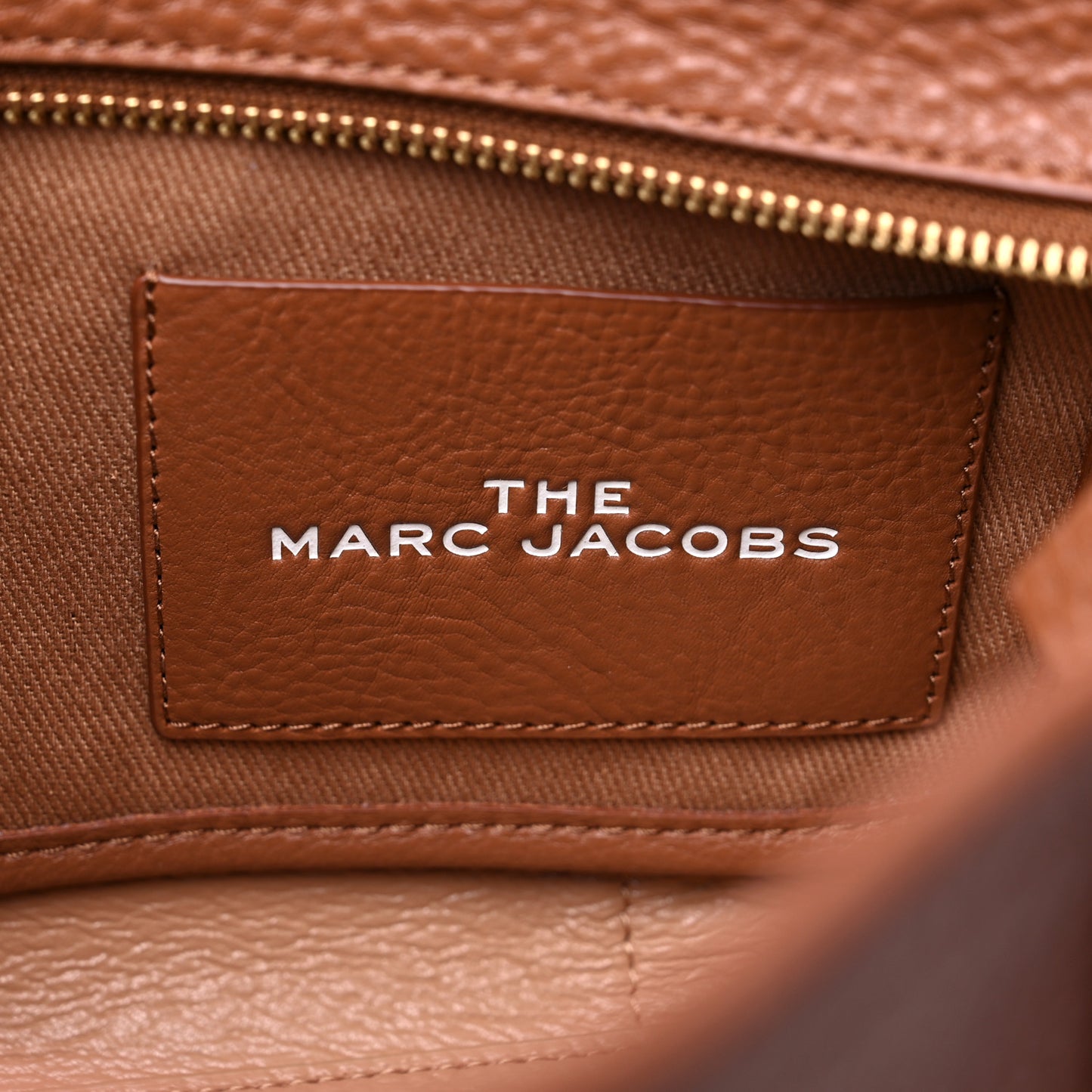 Grained Calfskin Small The Tote Bag Argan Oil