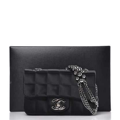 Chanel Satin Square Quilted Mini Flap Black 8 of 8
