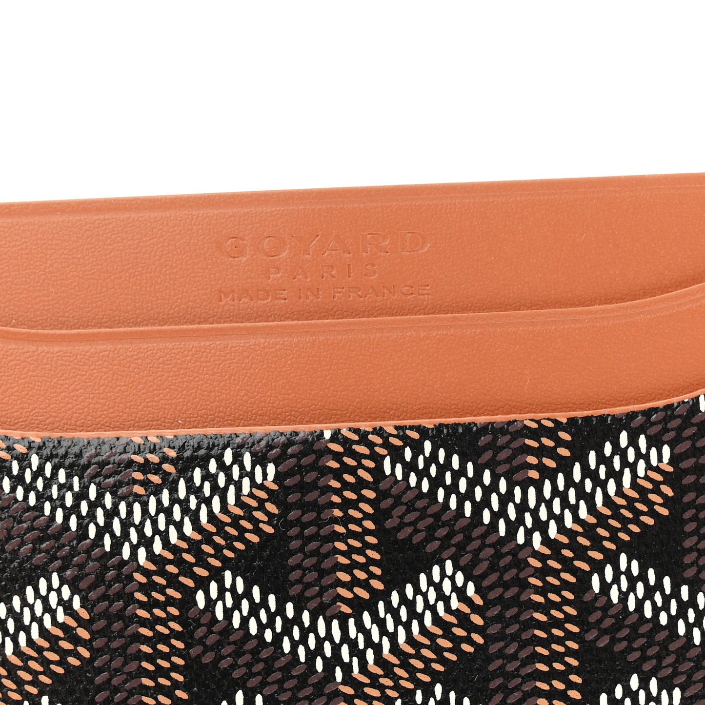 Goyardine Saint Sulpice Card Holder Black Gold