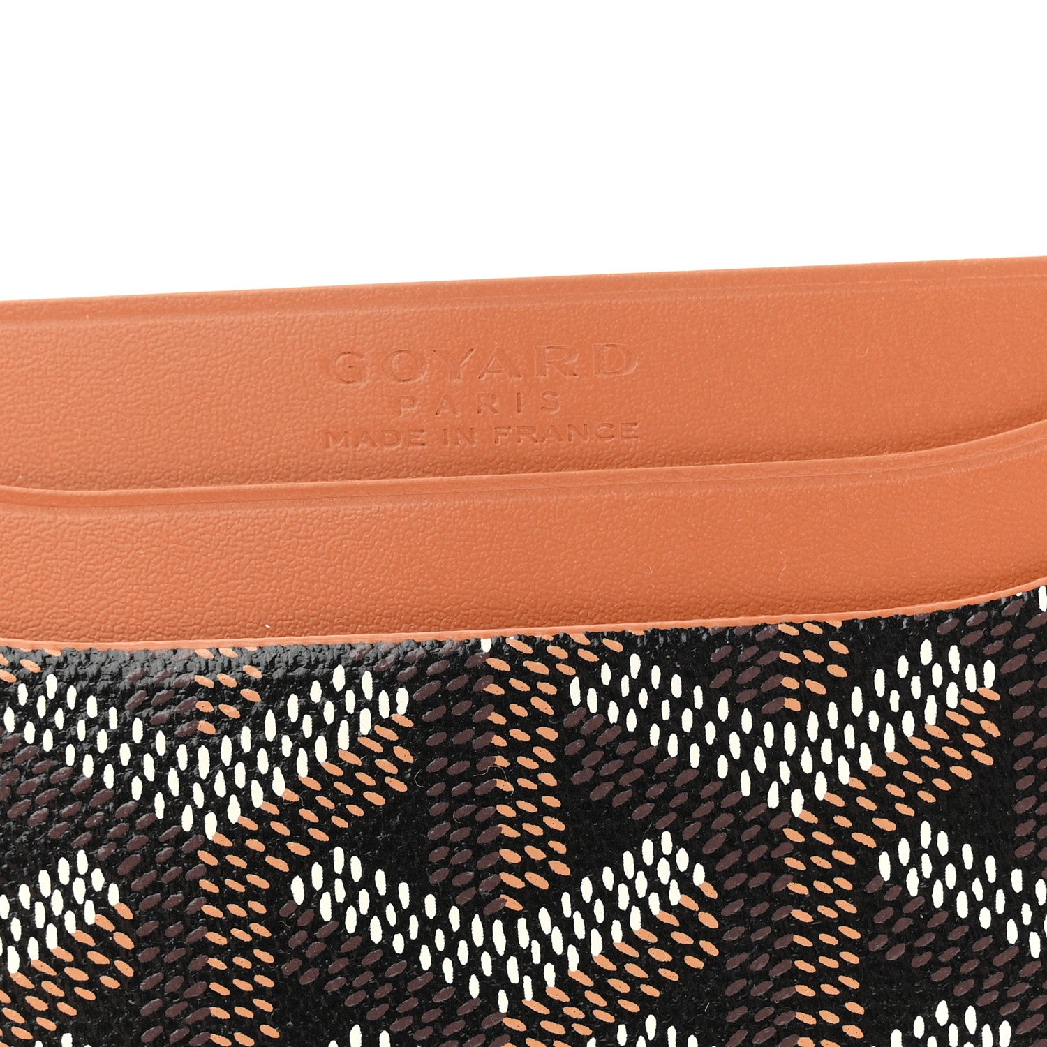 Goyard Goyardine Saint Sulpice Card Holder Black Gold 6 of 7