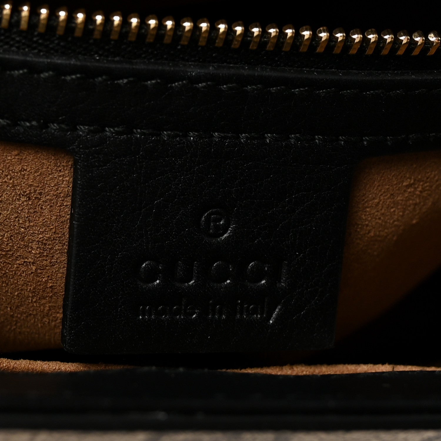 Gucci GG Supreme Monogram Calfskin Small Padlock Top Handle Bag Beige Black Cuir 6 of 10