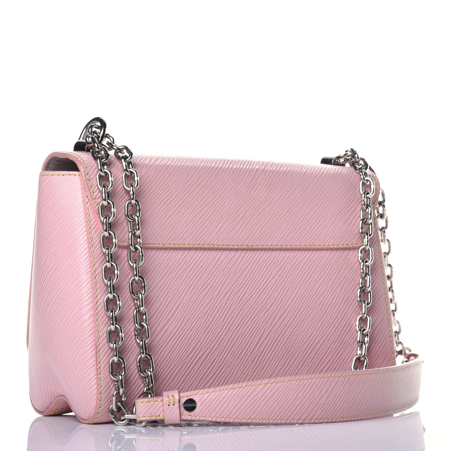 Louis Vuitton Epi Twist Shoulder Bag MM Rose Ballerine 3 of 8