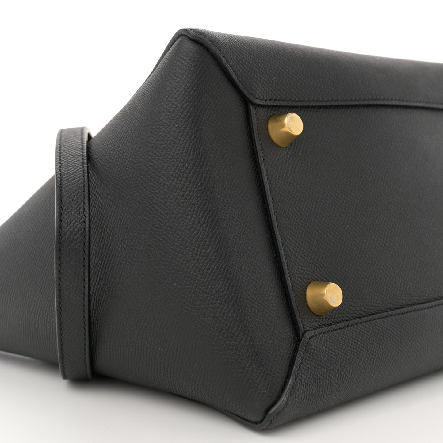 Grained Calfskin Mini Belt Bag Black