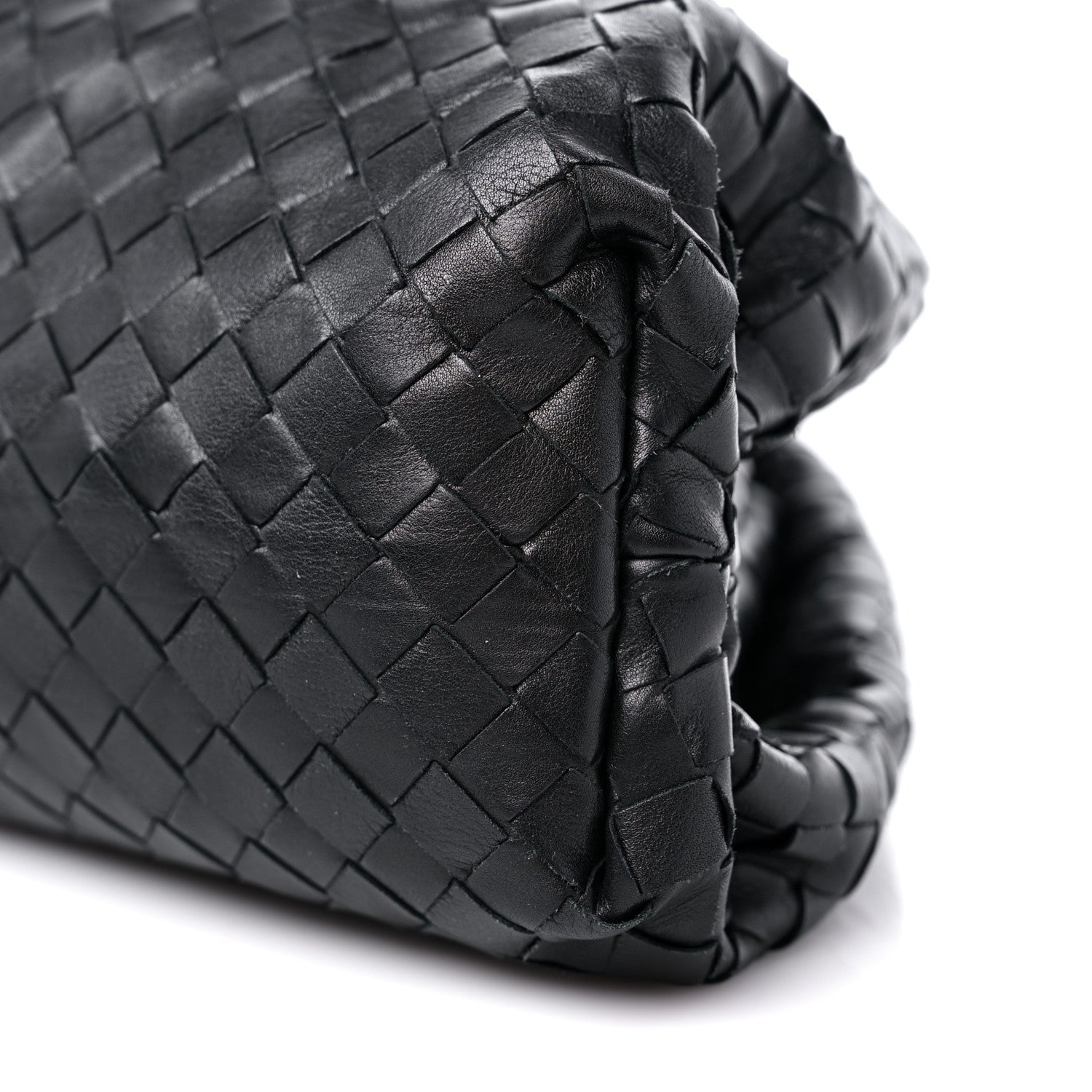 Bottega Veneta Nappa Maxi Intreccio The Pouch Oversized Clutch Black 9 of 11