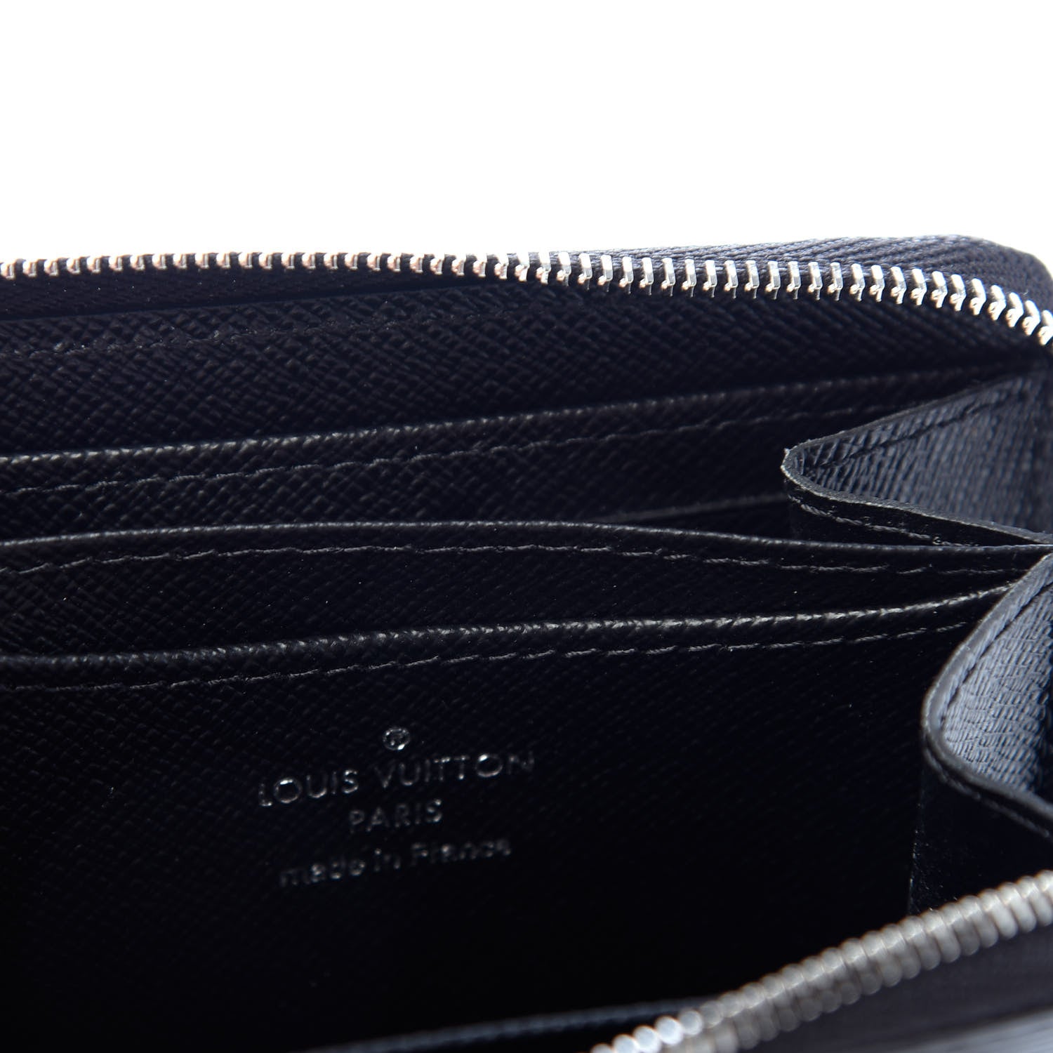 Louis Vuitton Epi Zippy Coin Purse Black 6 of 7