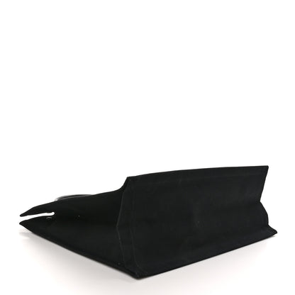 Saint Laurent Linen Calfskin Rive Gauche Tote Black 4 of 10