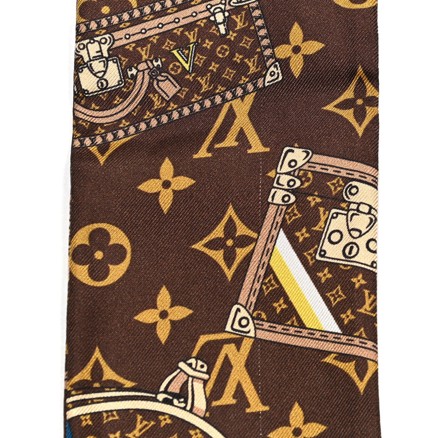 Louis Vuitton Silk Monogram Trunks Bandeau 3 of 5