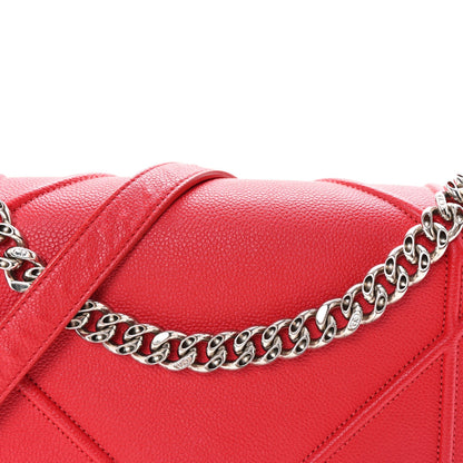 Christian Dior Grained Calfskin Medium Diorama Flap Bag Red 8 of 10
