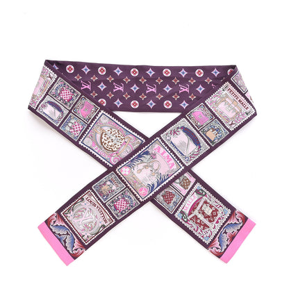 Louis Vuitton Silk Lettre A Louis Bandeau Bordeaux 1 of 6